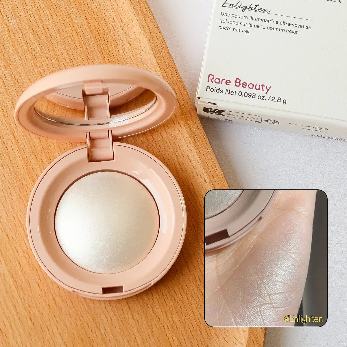 Beauty Enlighten Powder Portable Makeup Mirror Liquid Blush Moisturizing Dual-use Waterproof Lip Glaze Brightening Smooth