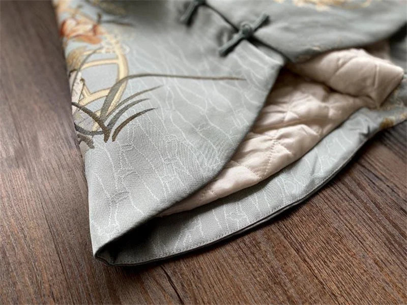 Women's Jackets Women's Vest  National Tide Cheongsam Vest Girl Retro Chinese Style Chinese Cotton Tang Suit Jacket Winter Style