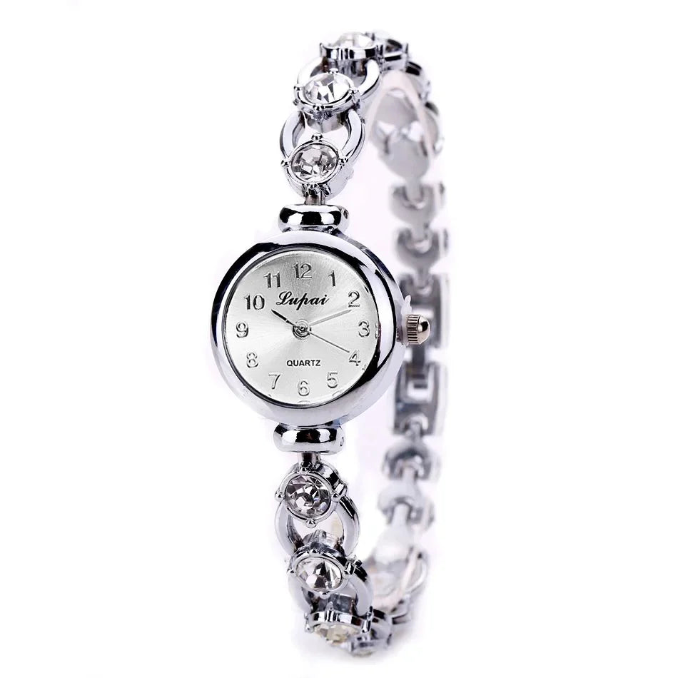 Women Watches 2025 Luxury Brands Stainless Steel Crystal Bracelet Wrist Watch Fashion Ladies Dress Reloj Mujer Montre Femme