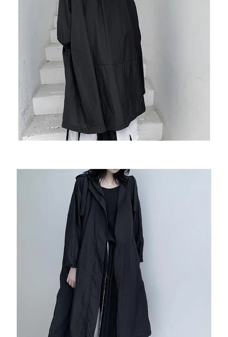 Jackets Women Hooded Chic Solid Breathable Casual Summer Simple Sun-proof Harajuku Long Style Streetwear Baggy Mujer Clothing