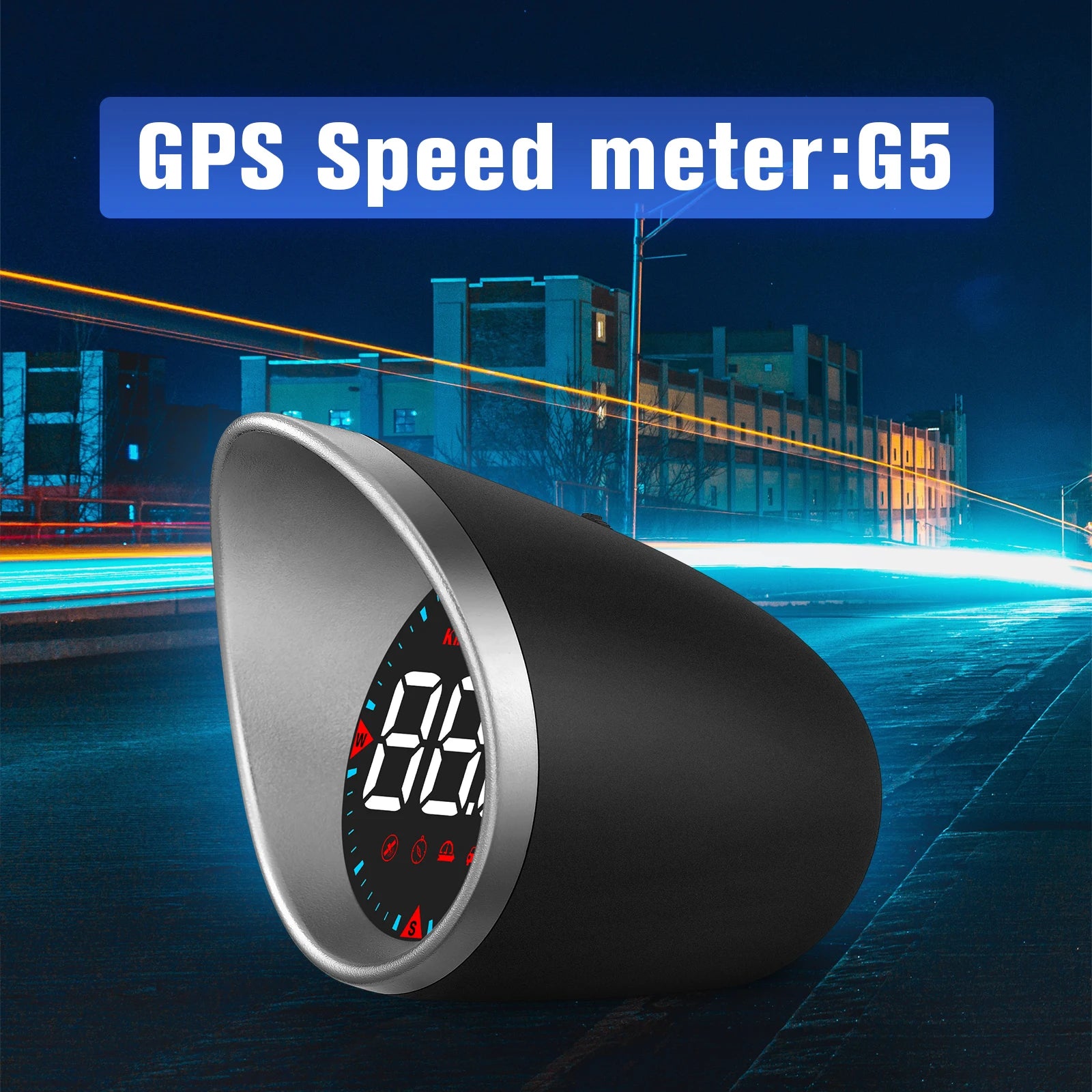 G5 GPS Car Head Up Display Auto Hud Smart System Tachometer Digital Speed Mileage Meter For All Car Universal Compass Projector