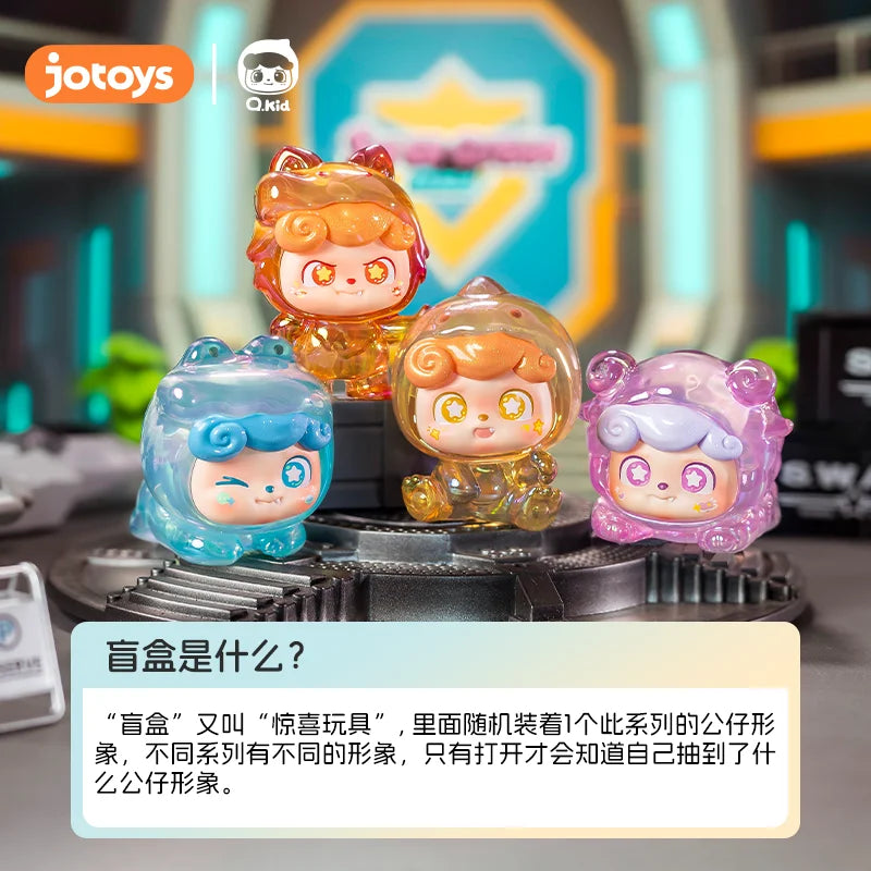 Jotoys Q Kid Super Q Team Mini Series Trendy Blind Box Toys Cute Gift Of Cute Hand-Made Ornaments Q.Kid Decorate