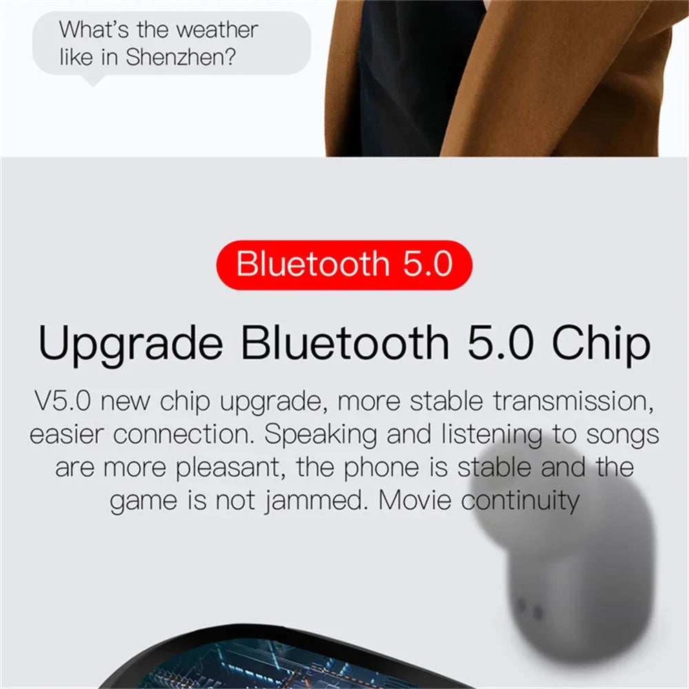 Bluetooth 5.0 Wireless Headphones E6S Noise Cancelling Sport Earphones HiFi Stereo Gaming Headsets With Mic For All Smartphones