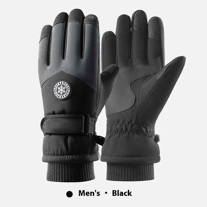 Winter Cycling Gloves Non Slip Touch Ski Gloves Snowboard Accessories Waterproof Pocket Warm Men's and Women's Gloves