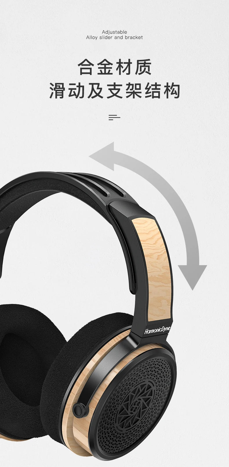 harmonicdyne Poseidon Open-back HIFI Audiophile Over-ear Headphones