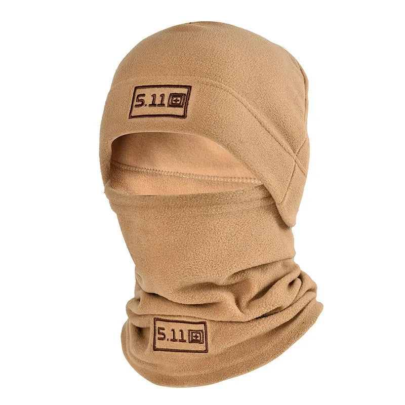 Winter Fleece Hat Scarf Set Thermal Head Cover Tactical Warm Balaclava Bonnet Face Ski Mask Hat Neck Warmer Sport Cycling