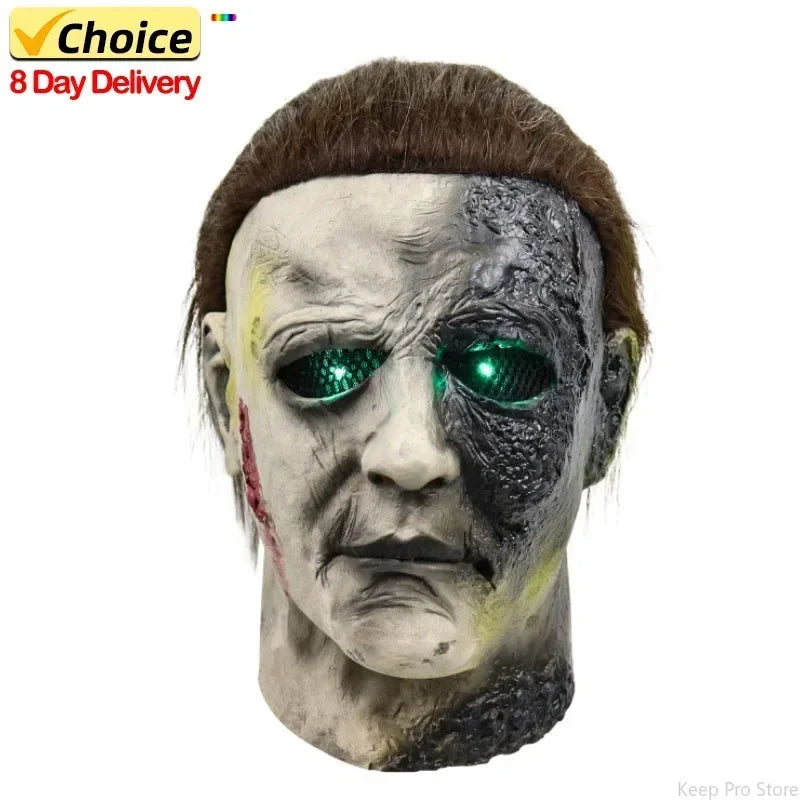Halloween Mask, Party Mask, Fun Horror Mask, Cosplay Mask, Masquerade Mask, Led Mask, Halloween Decoration, Halloween Props