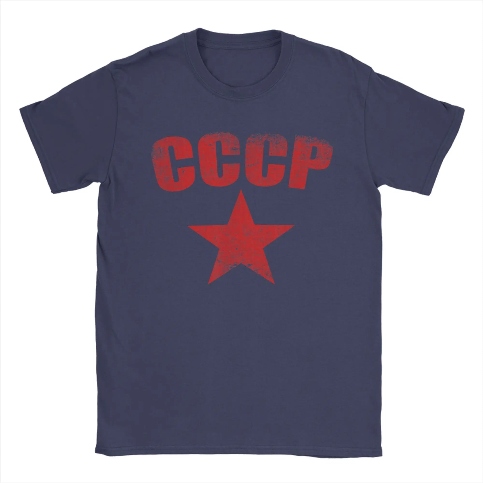 Men T-Shirts CCCP Cool 100% Cotton Tee Shirt Short Sleeve  T Shirt Round Neck Clothing Unique
