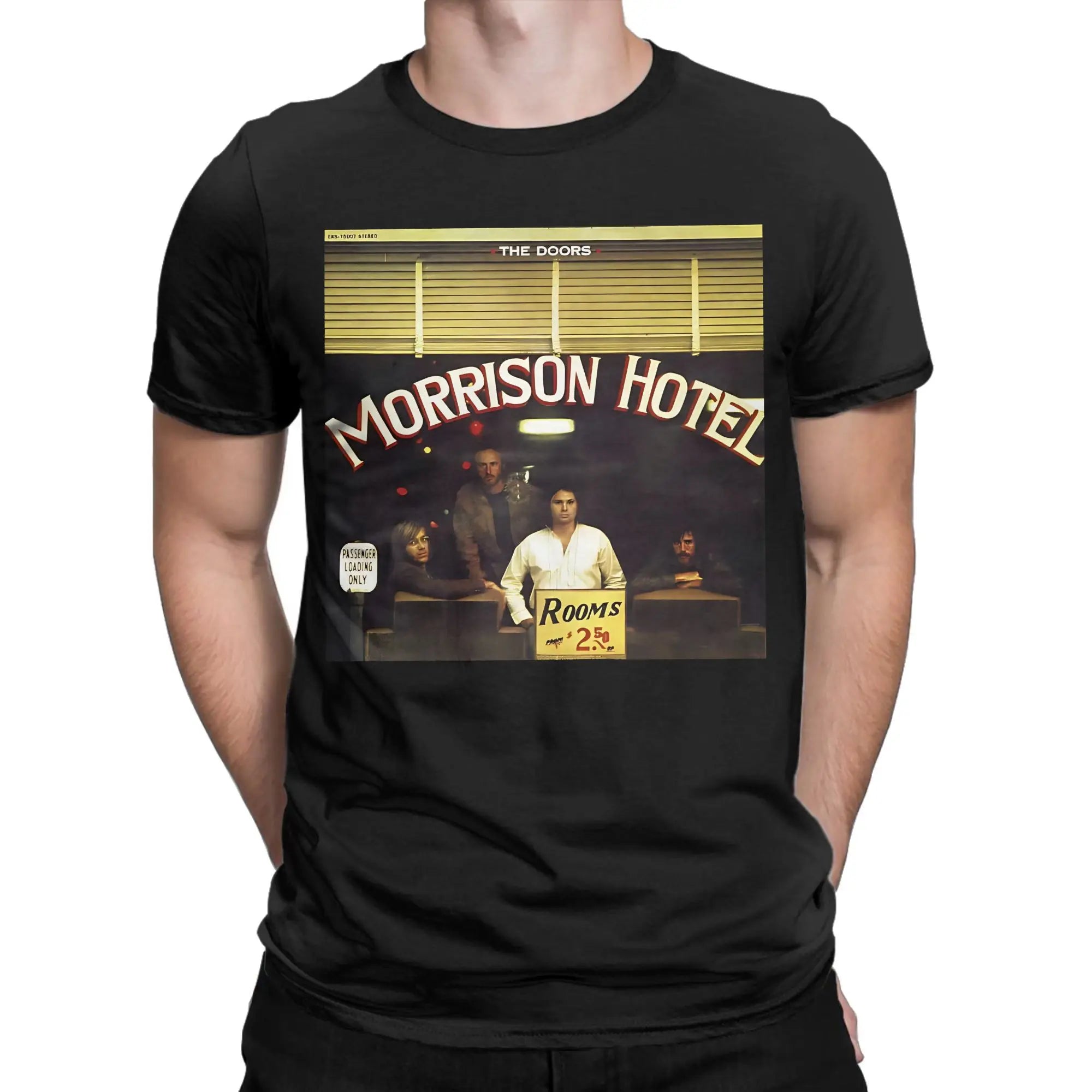 Men's T-Shirts The Doors   Retro Band 60s Vintage Leisure Cotton Tees Short Sleeve  T Shirts O Neck Tops New Arrival