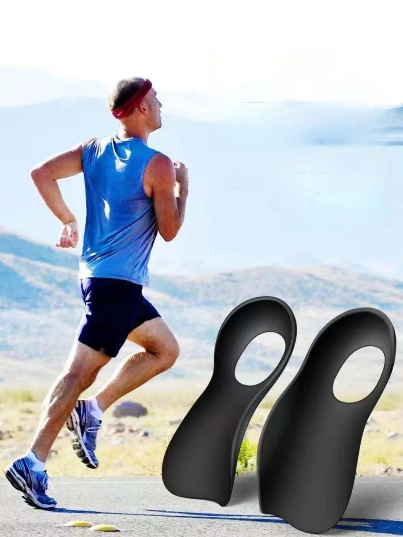 1 Pair Orthotic Insoles For Flat Feet O-Shaped Legs And Plantar Fasciitis - Unisex Arch Support Shoe Inserts