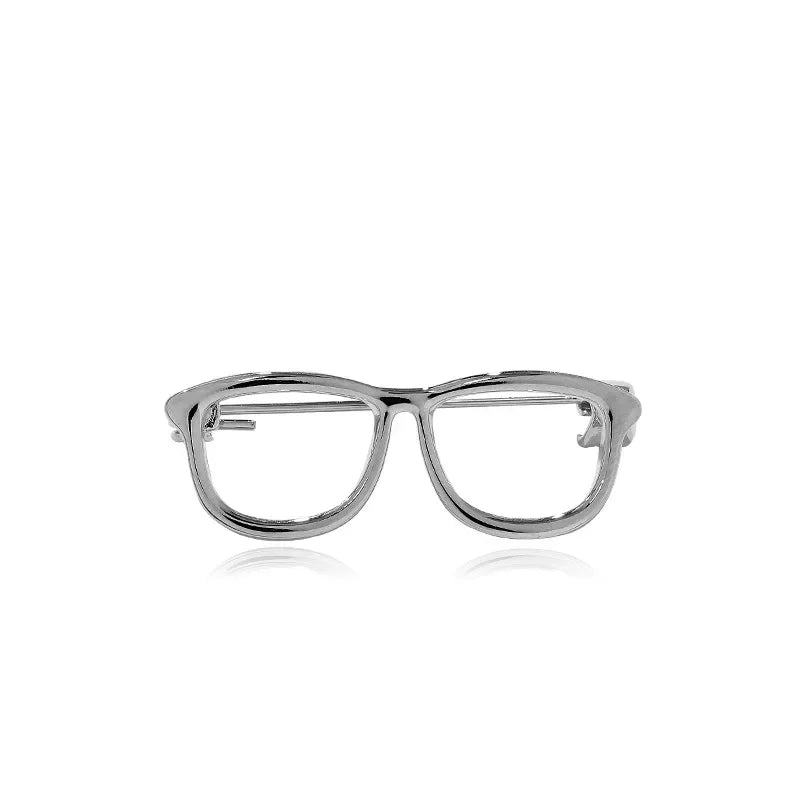 High-end Suit Accessories Buckle Mini Glasses Brooch for Women A Must-Have Accessory Ins Trendy Personality Funny Pin Collar Pin