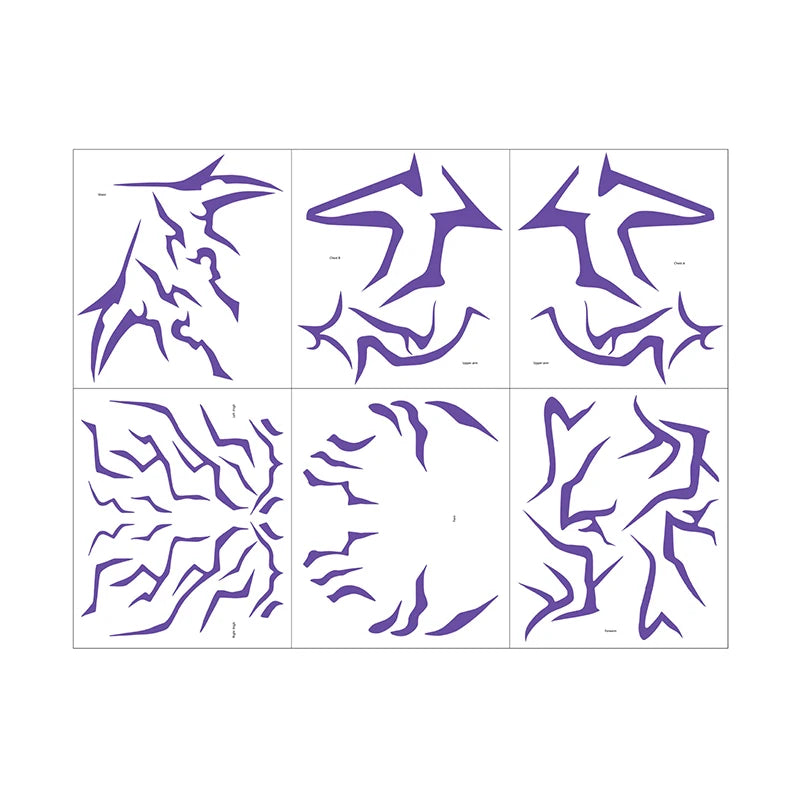 Halloween Kpop Party Face Body Stickers Carnival Christmas Custom Tattoo Wedding Trendy Cool Clothing Makeup Supplies Mood Props