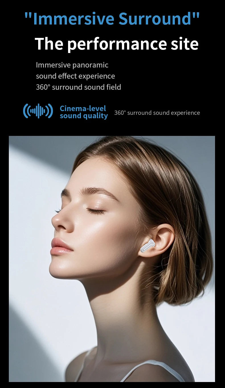 Earphone bluetooth Bluetooth headphonesTWS wireless Bluetooth earphones with long battery life, in-ear design, Bluetooth 5.6