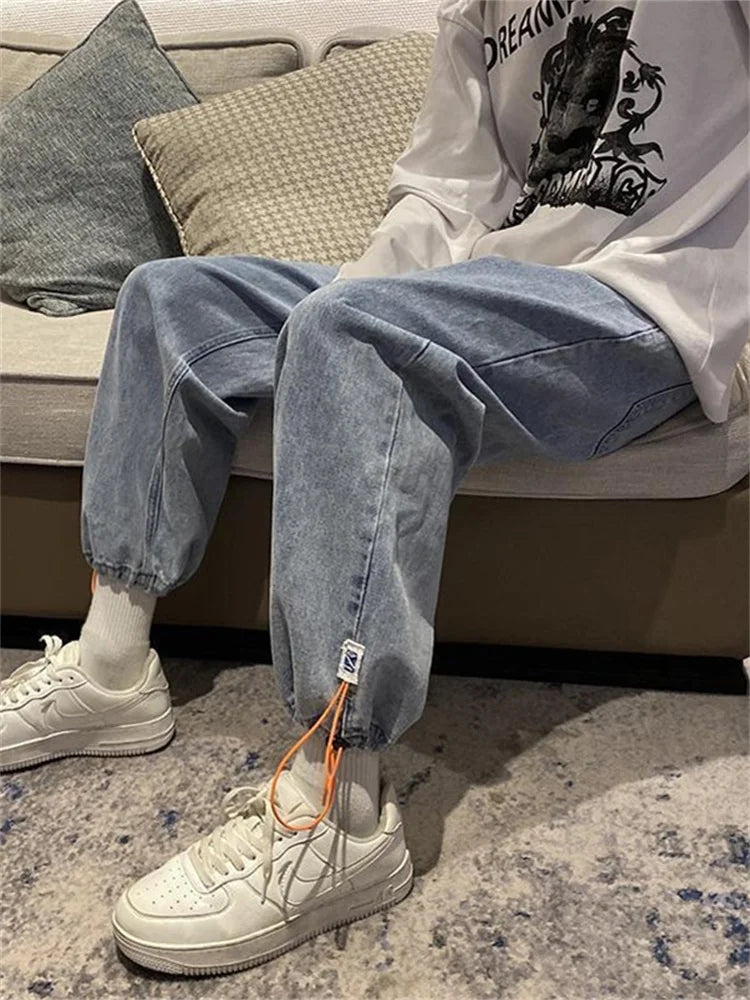 Men Jeans Regular Fit Skinny Jeans Men Blue Pants for Men Pants Jogger Jean Classic Man Jean Man Zip Mens Pants Hip Hop Jeans