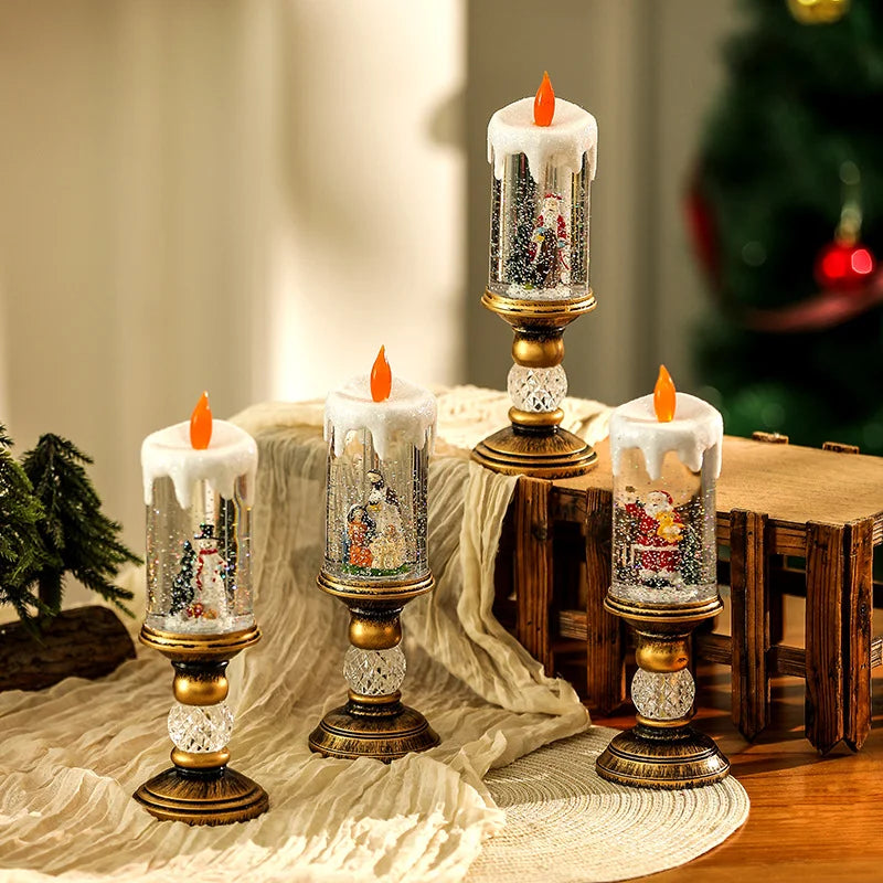 【Christmas Night Light Gift】Soothing Snowfall Glow, Anti-fall & Waterproof, Multi-color Modes, Must-have Party Decor!