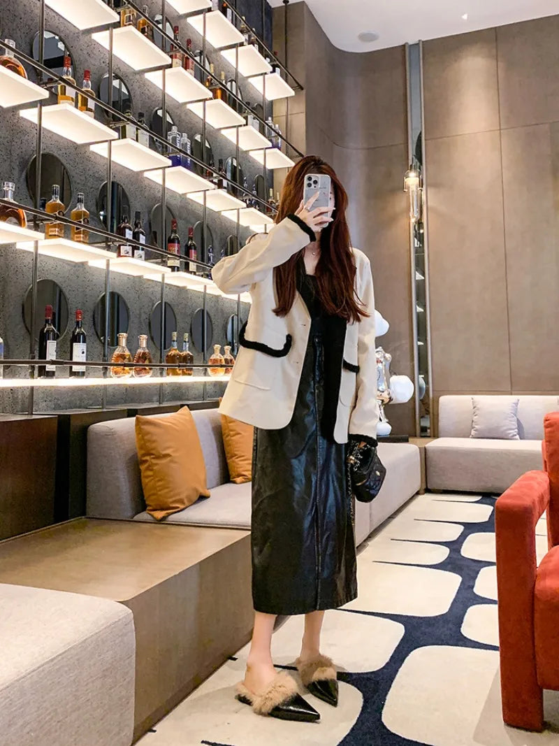 2025 New Shoes for Women House Slippers Platform Fur Flip Flops Slides Loafers Cover Toe Low Plush New Flat Basic Женская Обувь