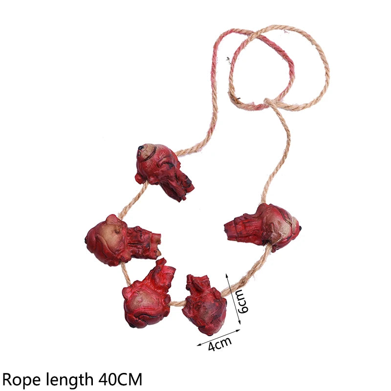 Halloween Horror Hanging Prop Fake Dead Mouse Bat Bloody Hand Feet Halloween Party Decoration Haunted House Decor Prop Ornament