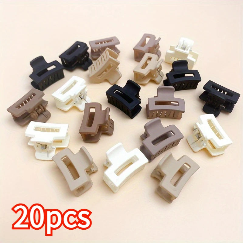 Korean Mixed Hair Mini Small Grab Clip Matte Milk Coffee Color Girl Bangs Cute Hairpin Small Grab Clip Side Hair Clip Hair Acces