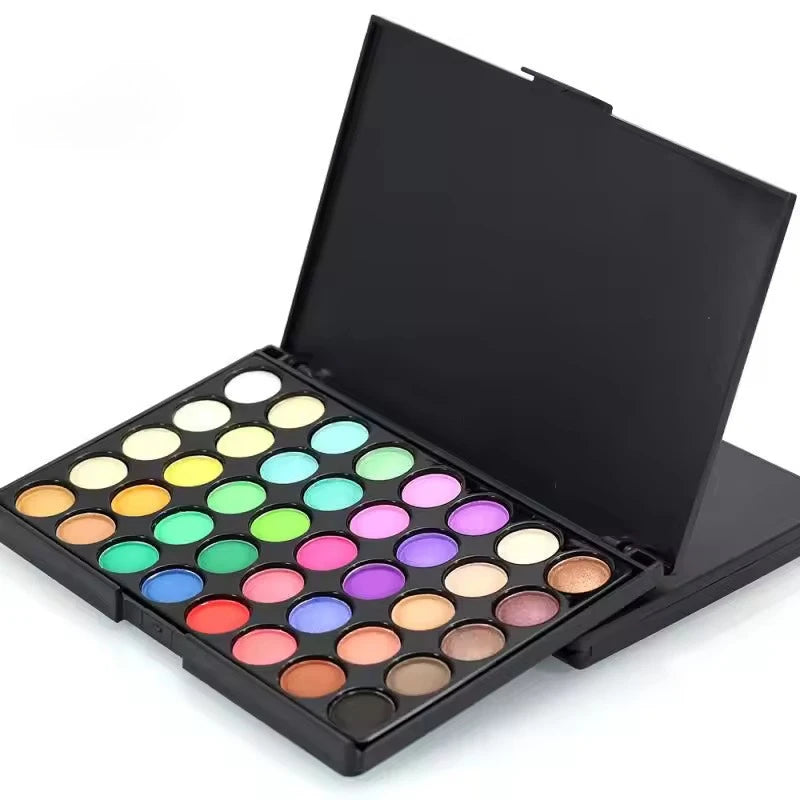 40 Colors Eye Makeup Palette Matte Shimmer Metallic Eyeshadow Pallet Long Lasting Blendable Natural Colors Make Up Eye Shadows