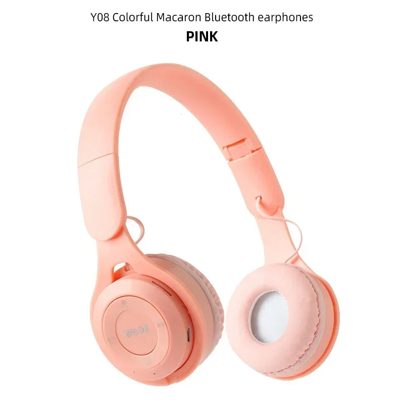 Headphones Kids Wireless Bluetooth Earphones Stereo Foldable Helmets Gaming Headsets Over-ear Headphones for Android ios Music