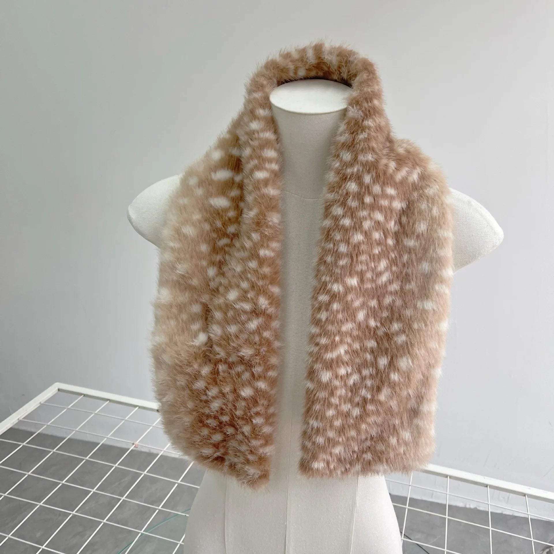 Winter Christmas Elk Plush Scarf Japanese Padded Warm Scarf Sweet Kawaii Antlers Hairband Cosplay Cute New Year Accessories