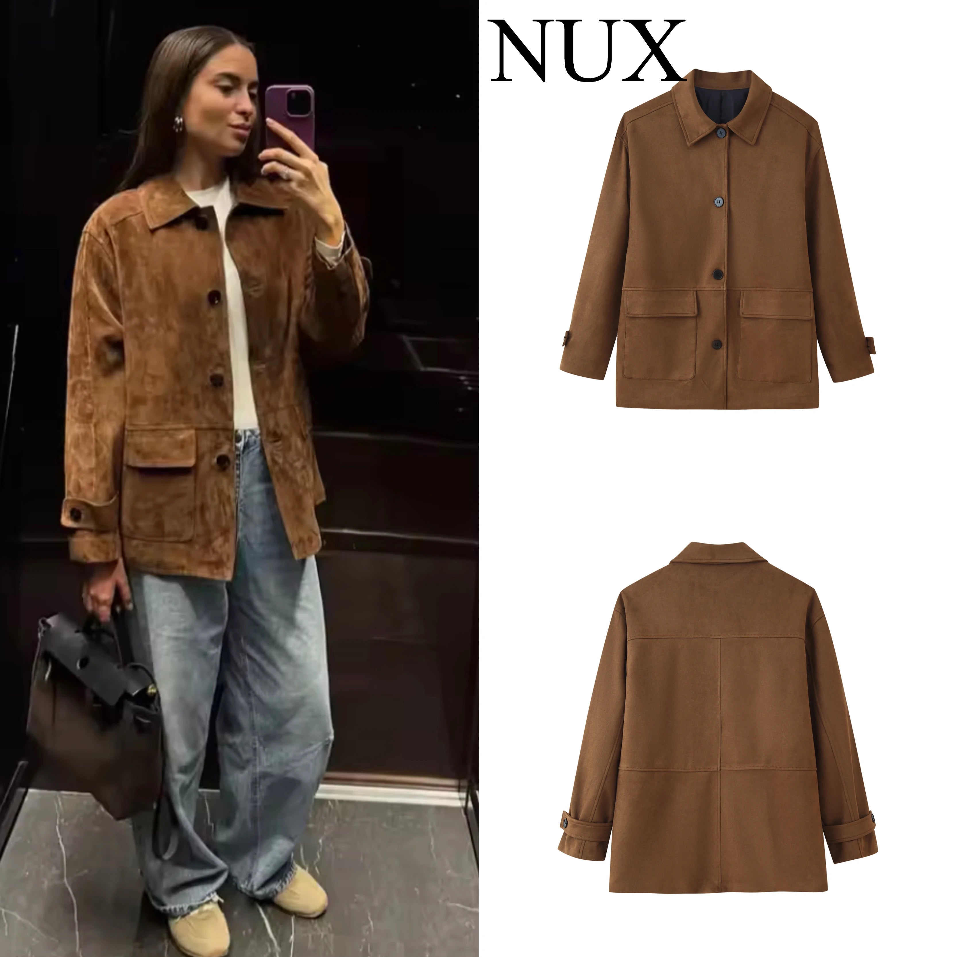 2025 New Women's Jacket UltraSoft Padded Coat, Warm Winter Duvet FeeLLongSleeveElegantOversizedOuterwearNeutralHighStreetFashion