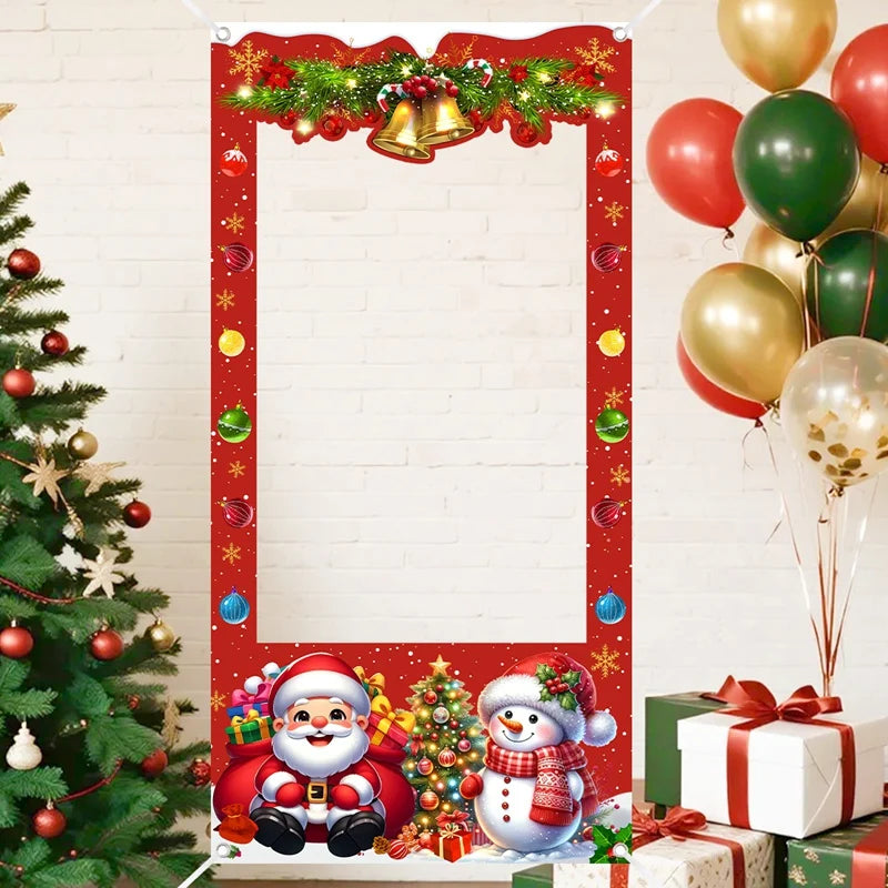 Christmas Photo Frame 2025 Merry Christmas Decorations for Home Navidad Cristmas Party Supplies Ornament Xmas Gift New Year 2026