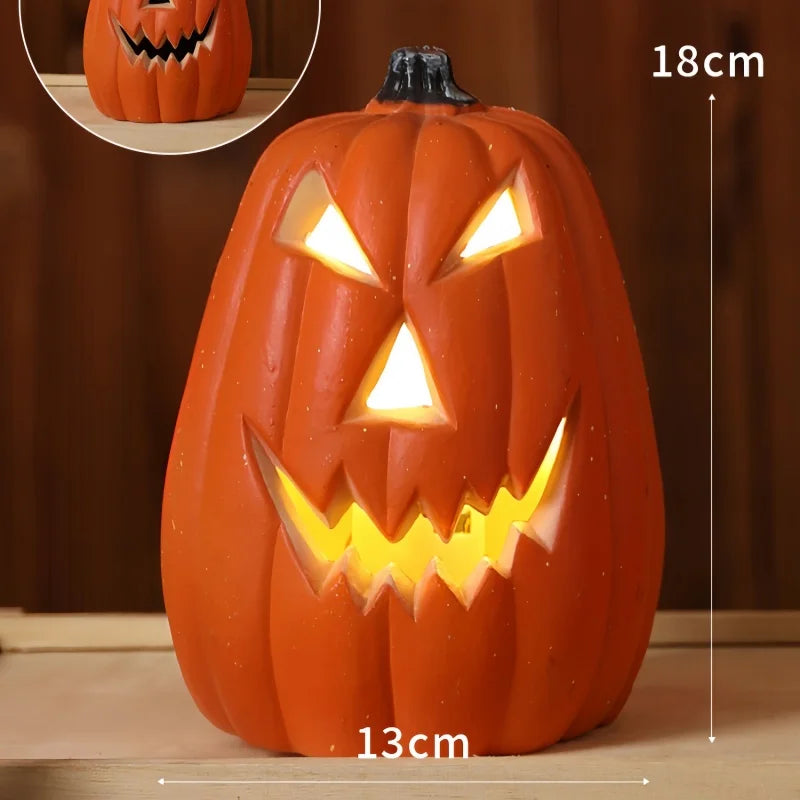 Halloween Pumpkin Lantern  Haunted House Decoration - Pumpkin Themed Luminous Decoration Props, Festive Party Atmosphere Lights