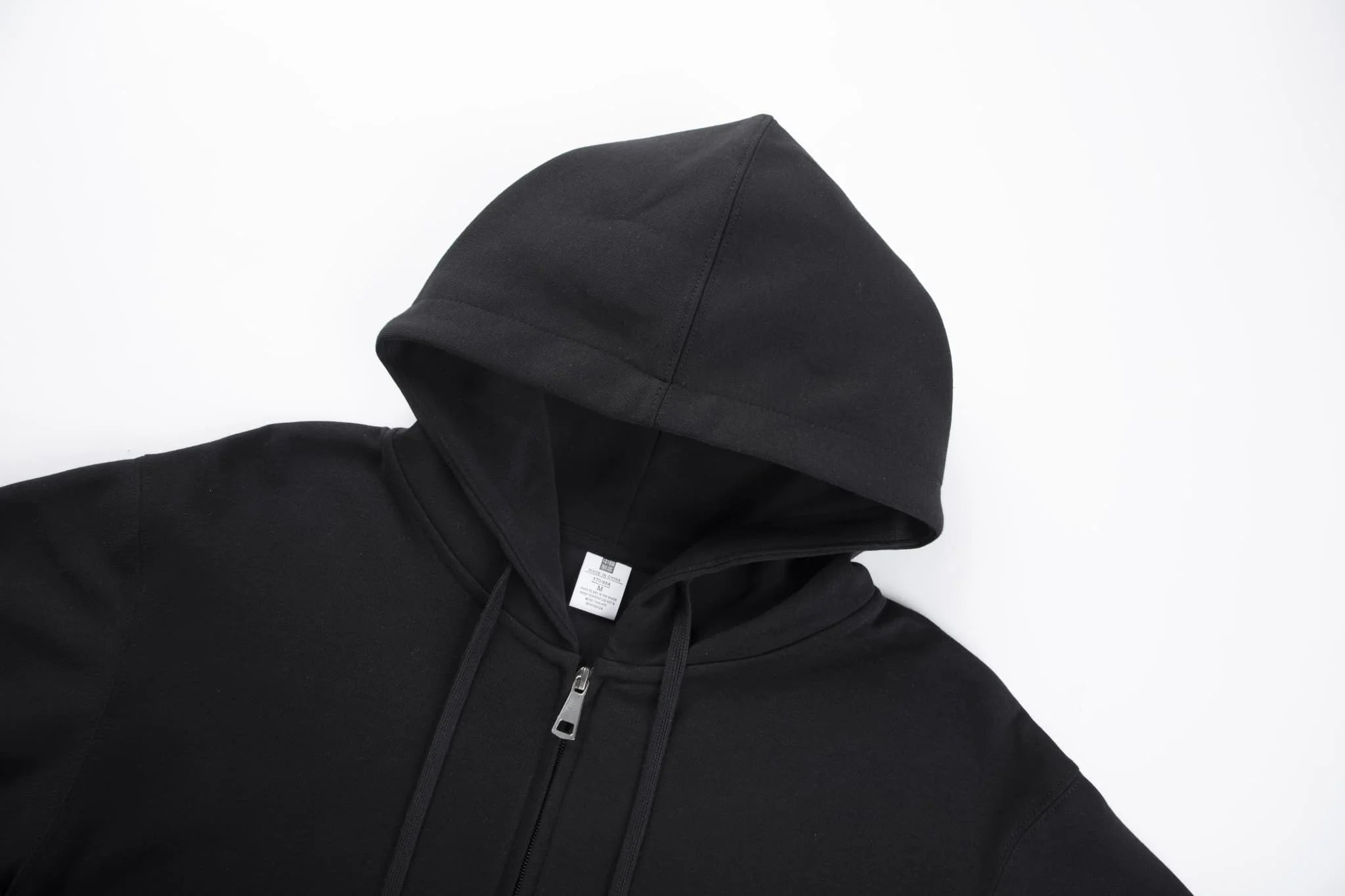 Men's Hooded Jacket Black Mustang Text Print Casual Daily Wear Fashion Streetwear Top Quality Comfortable Sweatshirt