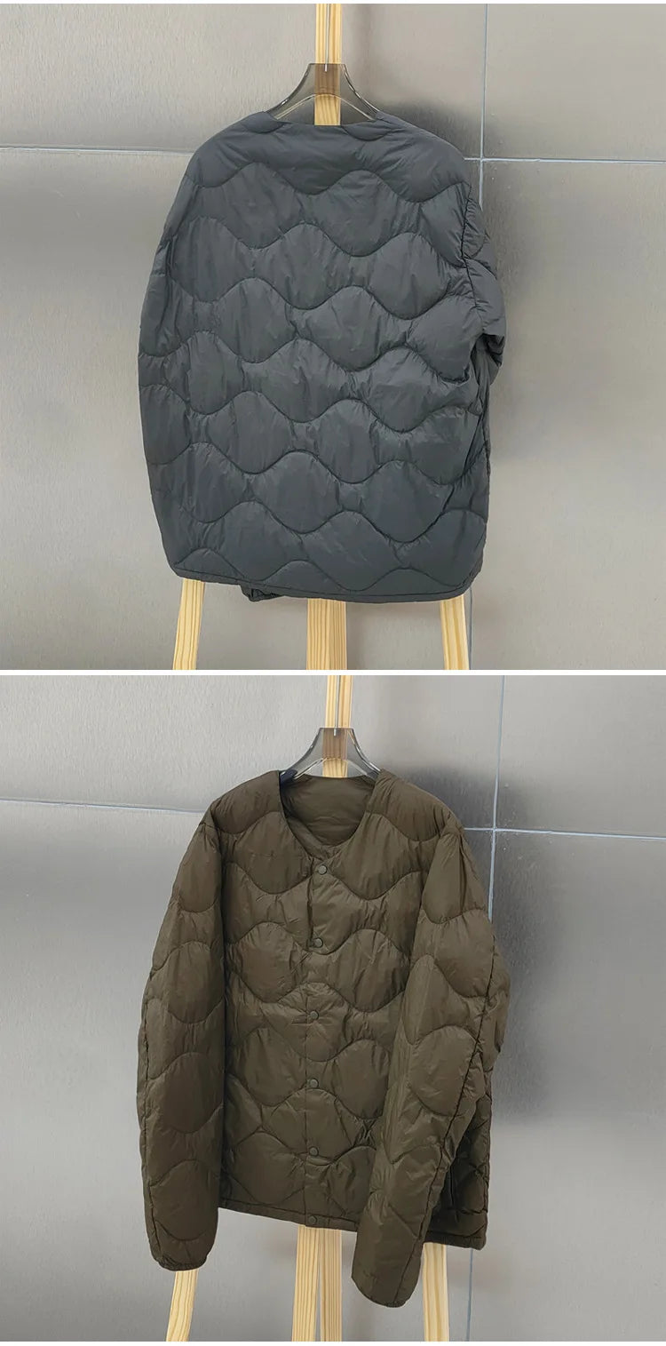 New Coats and Jackets Men's Lightweight Down Vest V-Neck Jacket Very Warm Winter Man Jacket Warm White Duck Down Man Windbreaker