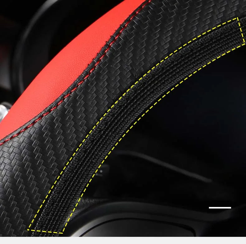Non-inner-ring Automobile Steering Wheel Cover Leather Four Seasons for Spring Summer Autumn Winter for Men and Women