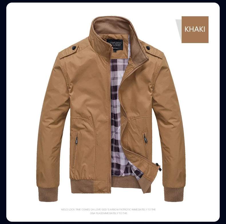 Bomber Jacket Men Rainproof Windproof Waterproof Jackets Men's Outwear Spring Male Military Coats Classic Fashion Brand Coats