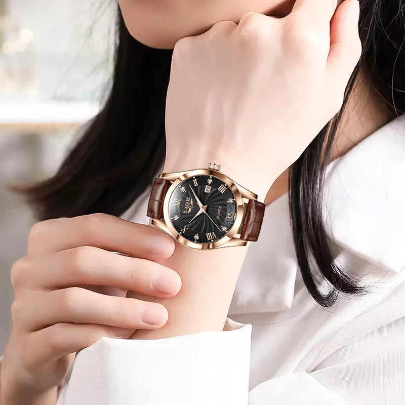 2025 New Women's Watch LIGE Fashion Elegant Bracelet Ladies Watch Outdoor Sports Waterproof Quartz Watches for Women Reloj Mujer