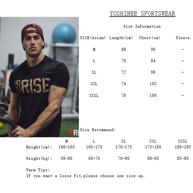 Men Tshirt Short Sleeve Shirts for Men Casual Workout Gym Fitness Muscle Shirt Daily Wear