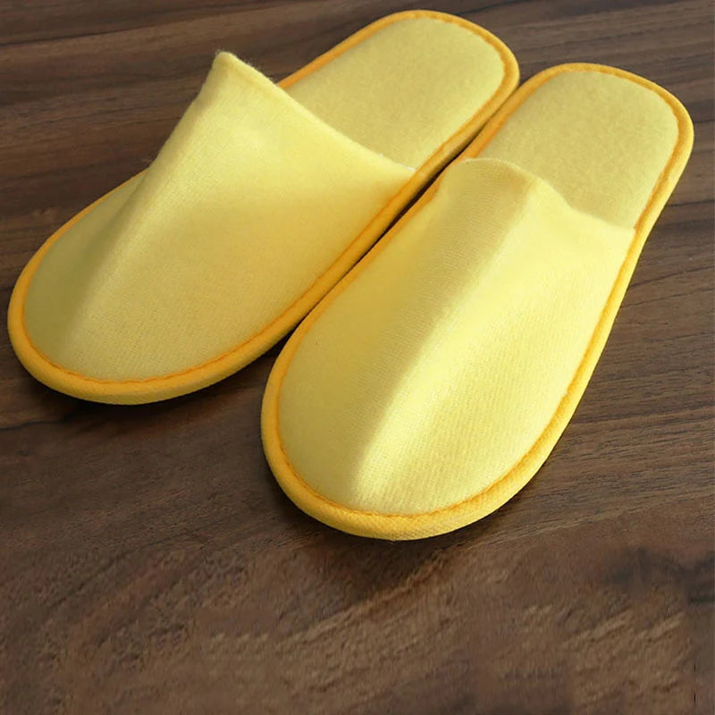 Winter Warm Plush Slippers For Women Men Hotel Guest Indoor Slippers Washable Non-slip Indoor Slippers Couple Bedroom Slipper