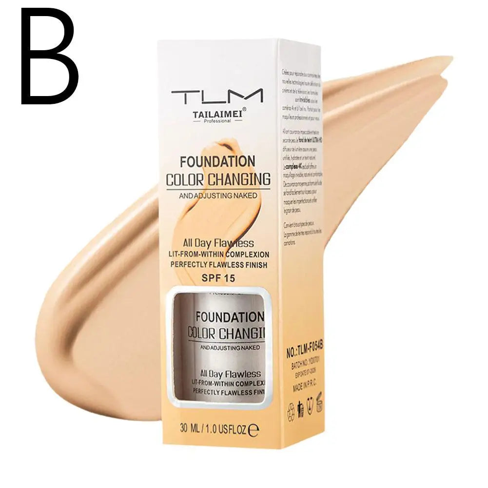 Liquid Foundation Colour Changing Full Coverage Concealer Makeup  Moisturizing Primer Cosmetics For All Skin Types