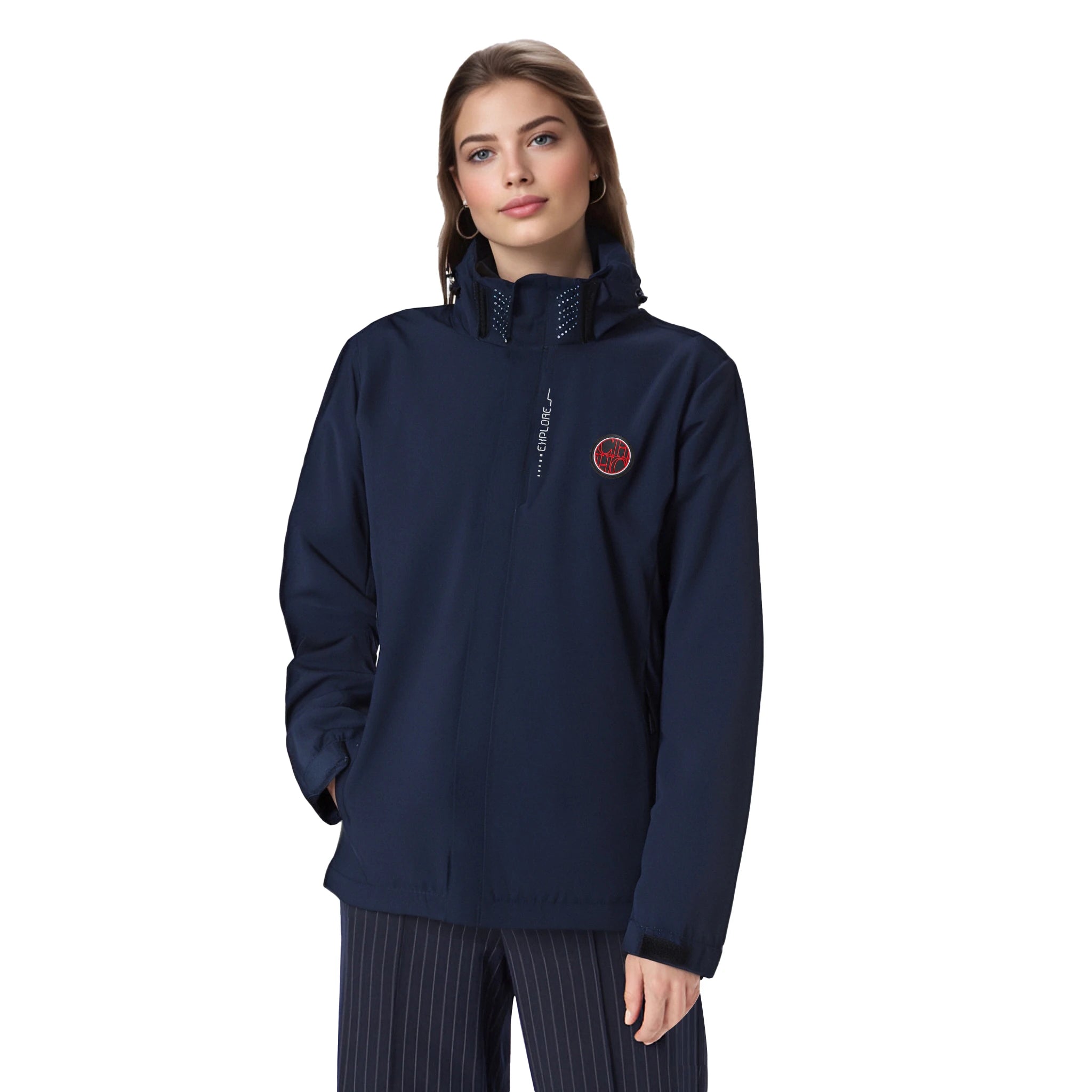 Women Interchange Jacket Spring Outdoor Mountaineering On Foot Jacket Couple Fashion Splicing Color Female Thin Zipper Coat Male