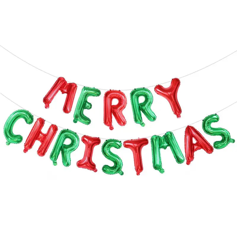 Christmas Decoration 2023 Balloon Red Green Arch Garland Kits Candy Balloons Santa Claus Merry Christmas Party New Year Decor