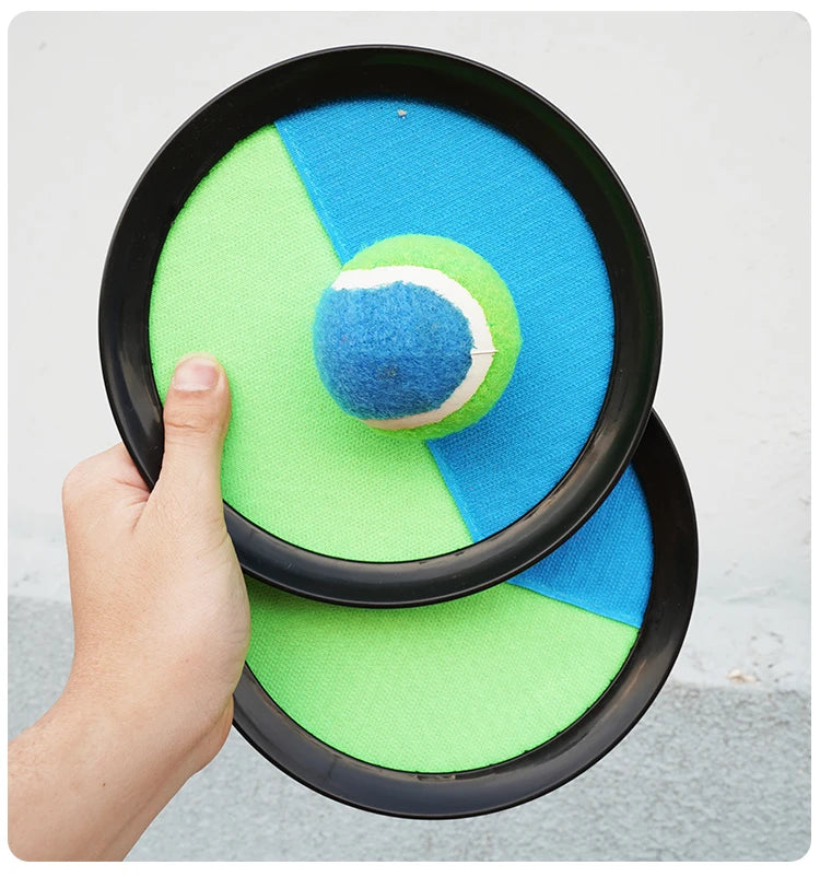 1Set Kids Sucker Sticky Ball Toy Outdoor Sports Catch Ball Game Set Throw And Catch Parent-Child Interactive Outdoor Toys