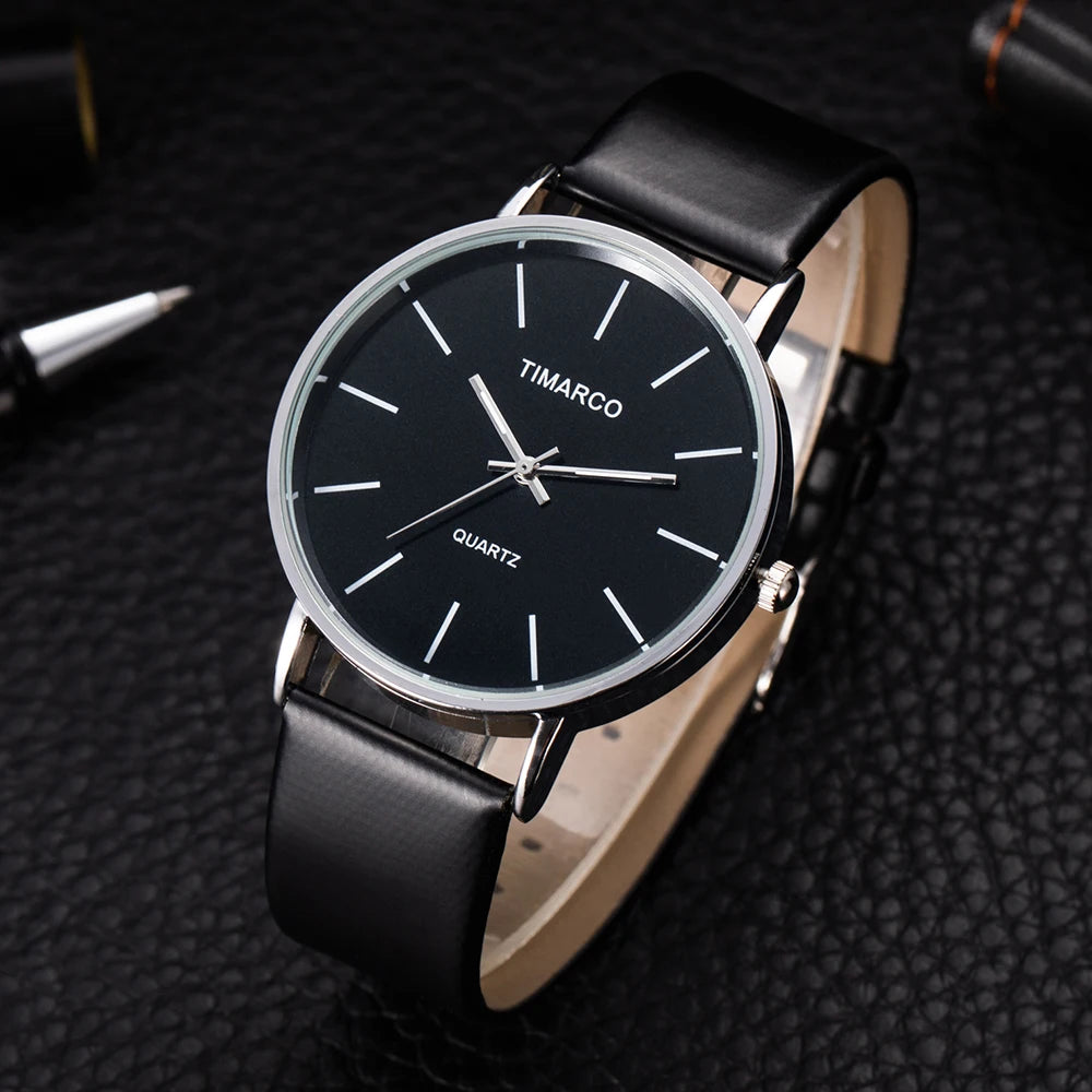 Women's Watches Simple Style Watch Fashion Metal Round Dial Analog Quartz Watch for Men Women Minimalist Watch Quartz Clock
