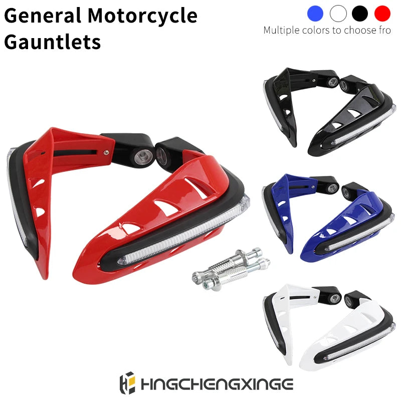 Motorcycle Handguards with LED Lights Motorbike Accessories Modification Protective Gear for ATV Bike Off Road Motocross ﻿