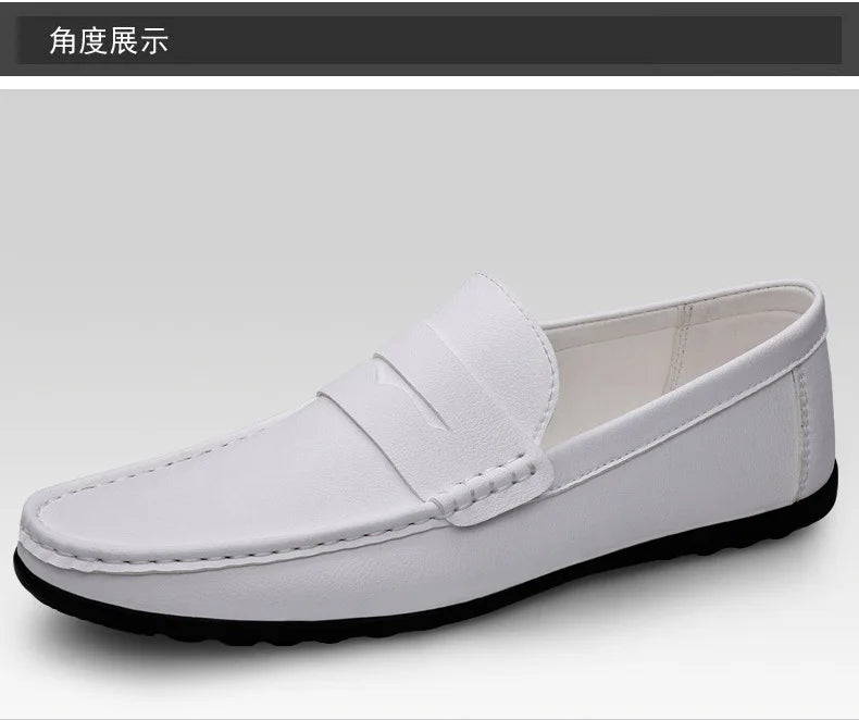 Shoes Men's 2025 Spring/Autumn New Casual Leather Shoes for Driving Flat Bottomed Man Shoes  Designer Loafers Men