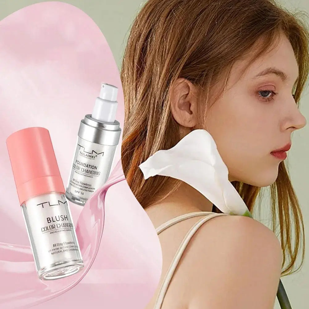 Liquid Foundation Colour Changing Full Coverage Concealer Makeup  Moisturizing Primer Cosmetics For All Skin Types