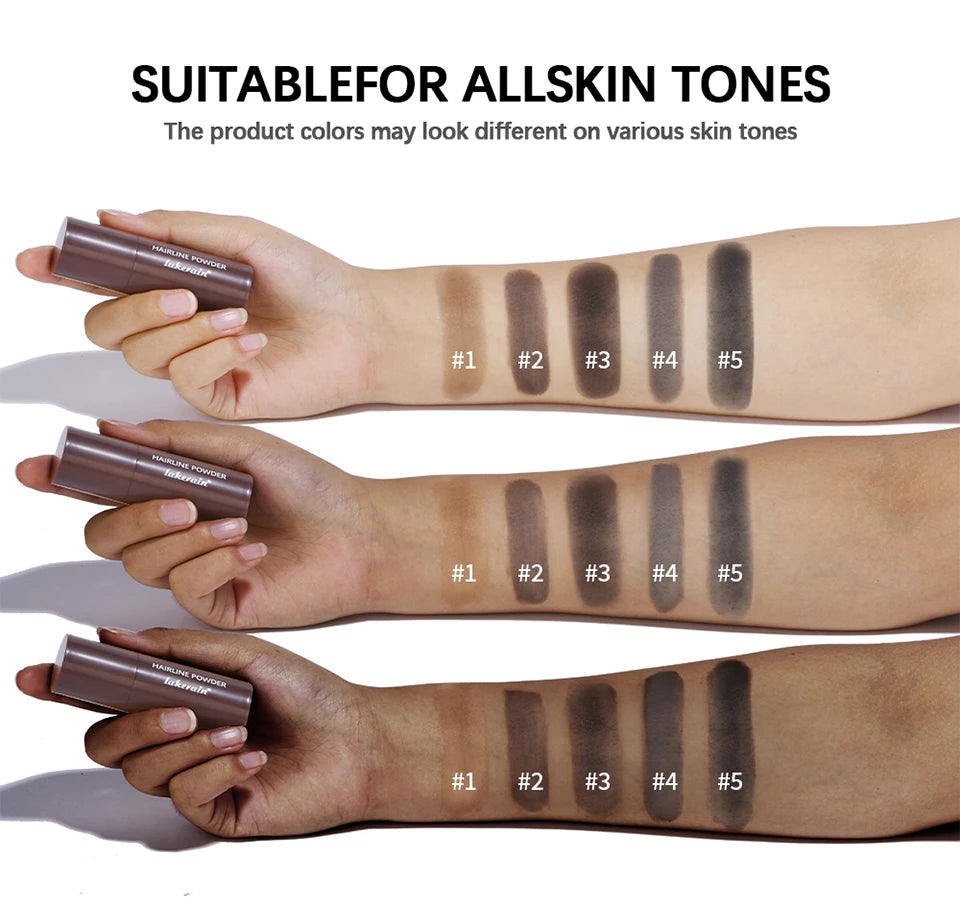 Waterproof Hairline & Root Concealer Pen – Instant Grey Coverage with Easy Blend Powder Stick for Normal Hair