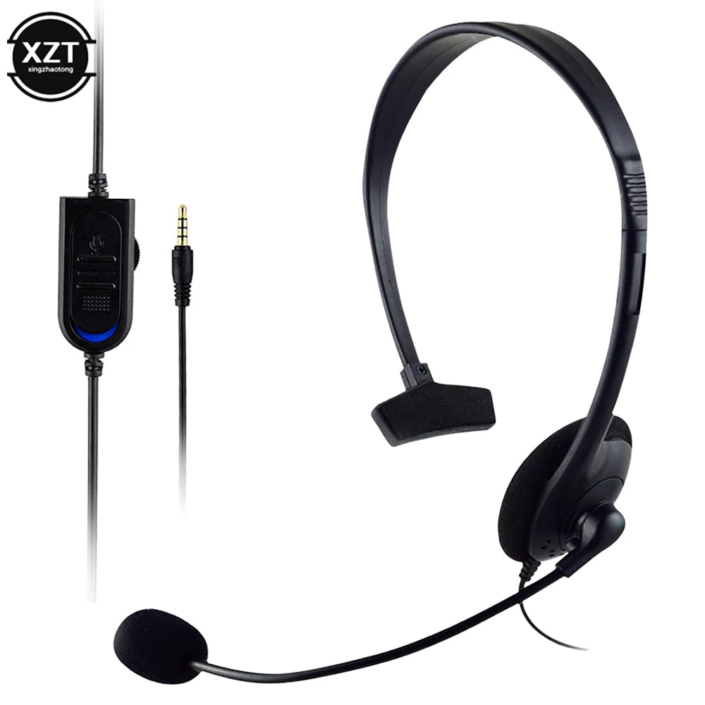 Operator Unilateral Headphones Head-mounted With Noise Canceling Microphone One-ear Telephone Clear Call Single-Sided Headset