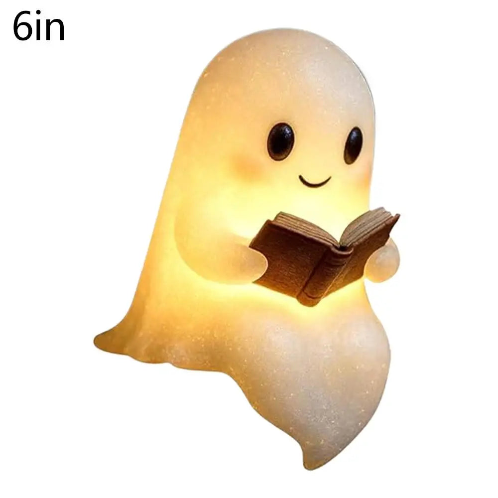 Halloween Cute Ghost Lamp Spooky Night Light LED Reading Lamp Desktop Decoration Atmosphere Light Party Ornament Lamp