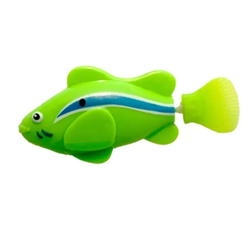 Cat Toy LED Inductive Interactive Swimming Robot Fish Toys Glowing Electric Fishs Stimulate Kitten Hunting Instinct Pet Products