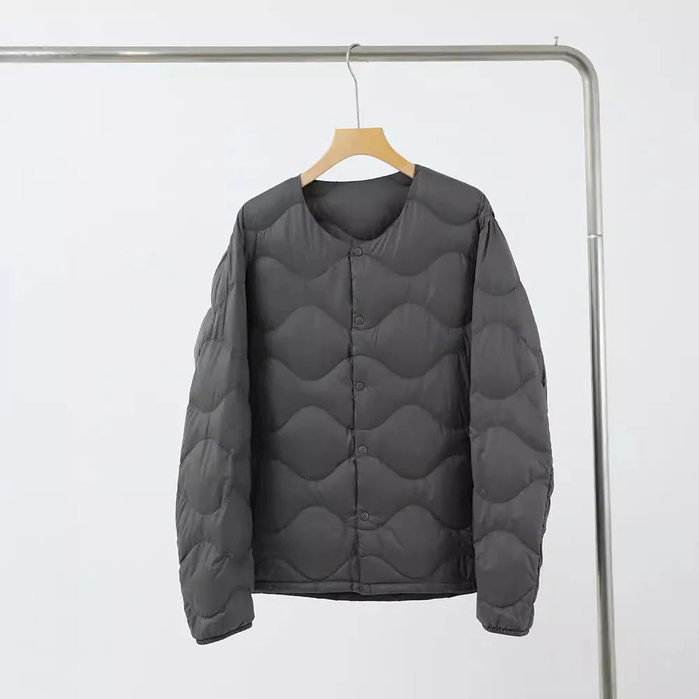 New Coats and Jackets Men's Lightweight Down Vest V-Neck Jacket Very Warm Winter Man Jacket Warm White Duck Down Man Windbreaker