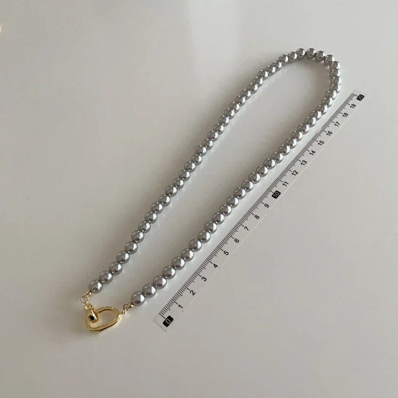 Modern Jewelry Elegant Temperament One Layer Bead Necklace For Women Female Gift Simply Design Accessories 2025 Trend New