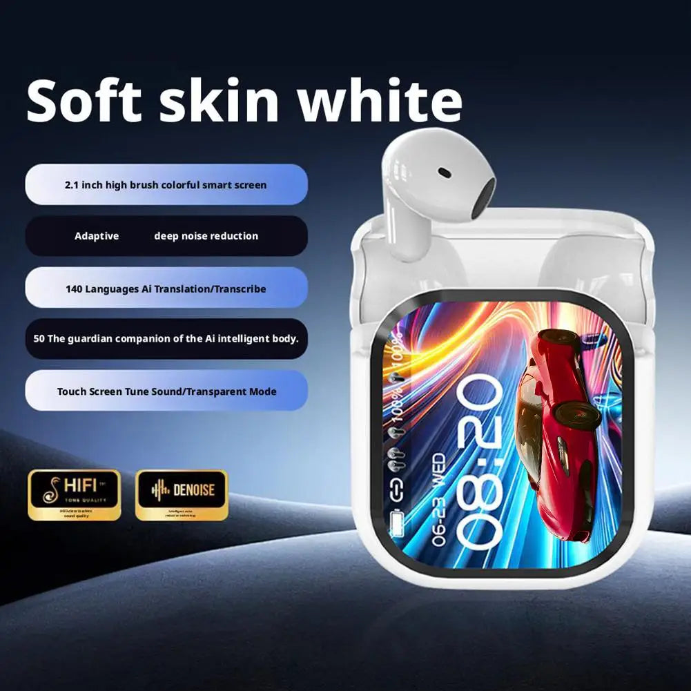 Wireless Bluetooth Earphones Sport Earbuds HiFi Stereo HD Mic Call Headphones LED Screen Headset 2025